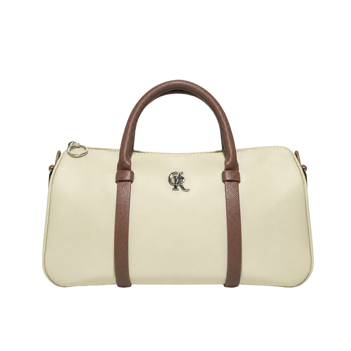DURV Nylon Boston Bag – Butter Cream